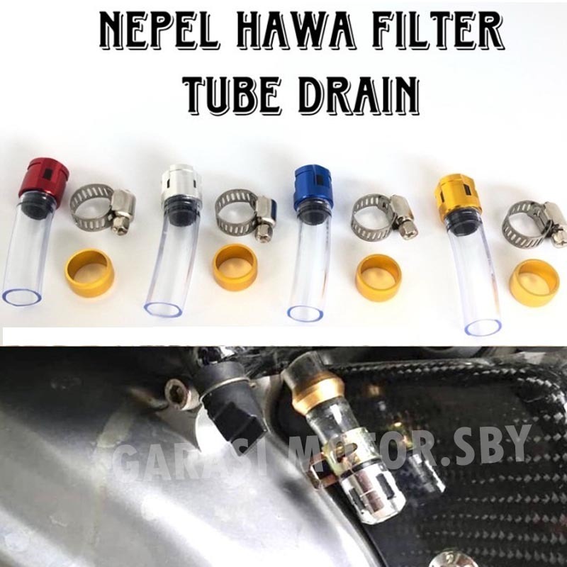 COD Tube Drain Selang Pembuangan Filter IMPORT CNC CVT Nepel Filter Universal