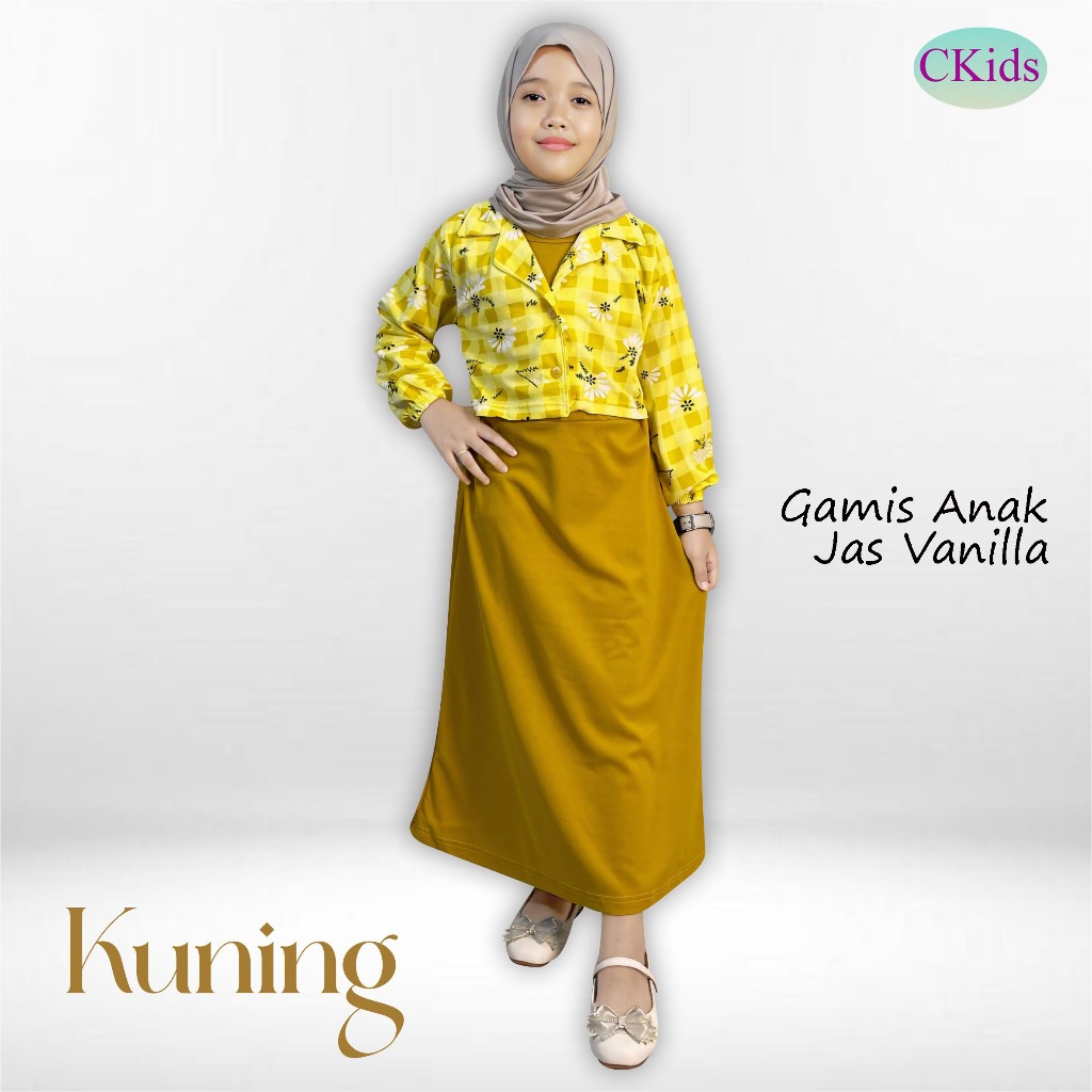 Gamis Jas Set Vanilla Anak Perempuan CKids