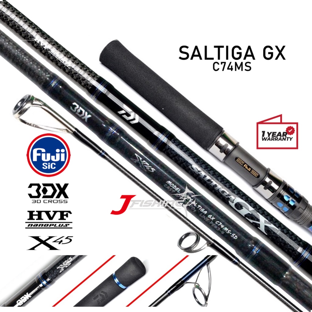 Joran Daiwa Saltiga GX C74MS | C77MHS | Light Popping | Casting