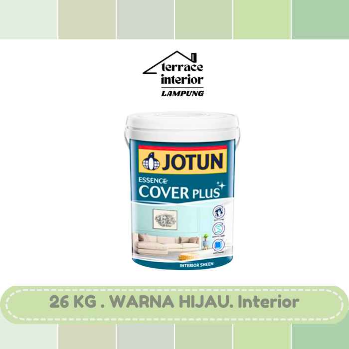 Cat Tembok Jotun Cover Plus warna Hijau 26 Kg