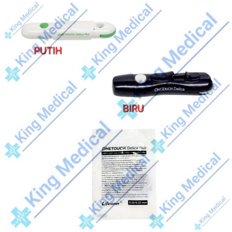 Lancing/Pen Lancet OneTouch Delica Plus + Jarum (isi 10)