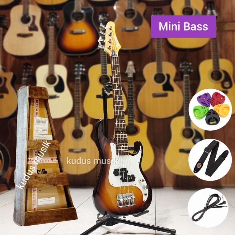 mini bass elektrik original short scale vision bass
