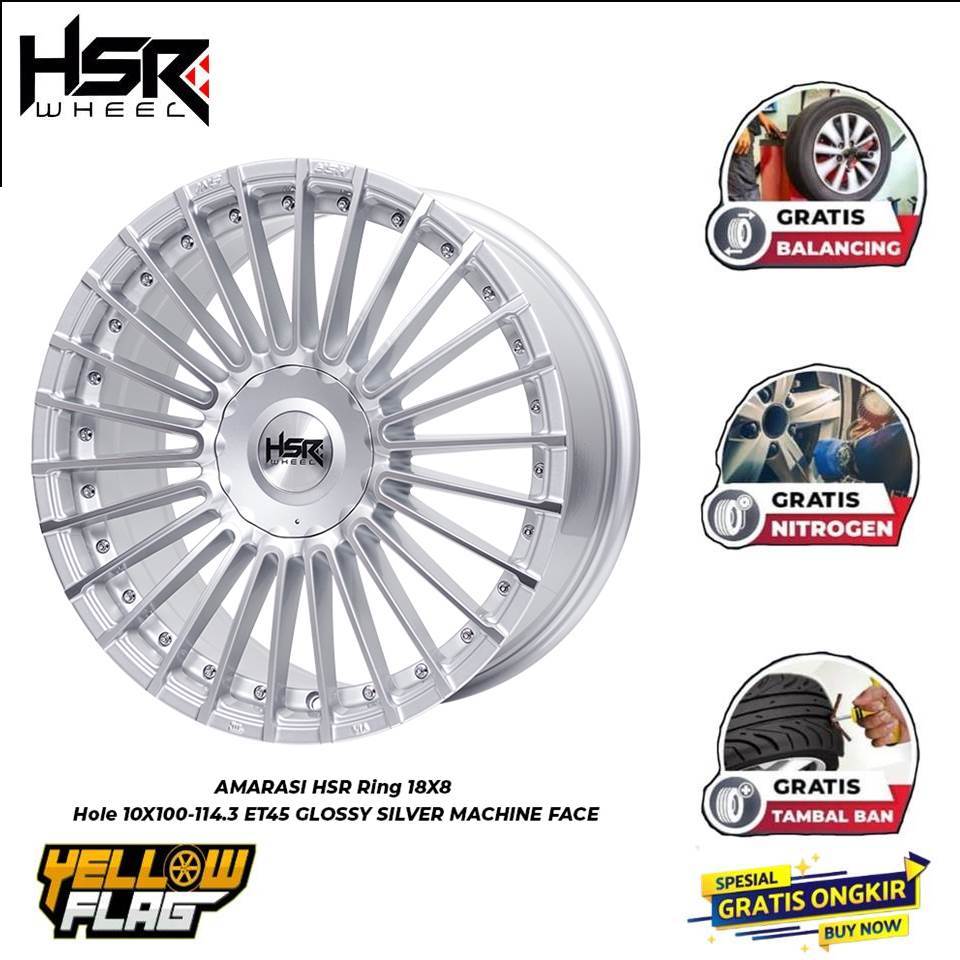 PELEK/VELG MOBIL JARI JARI R18 PCD 5X100-114 VELG INNOVA CRV ACCORD XPANDER DLL R18
