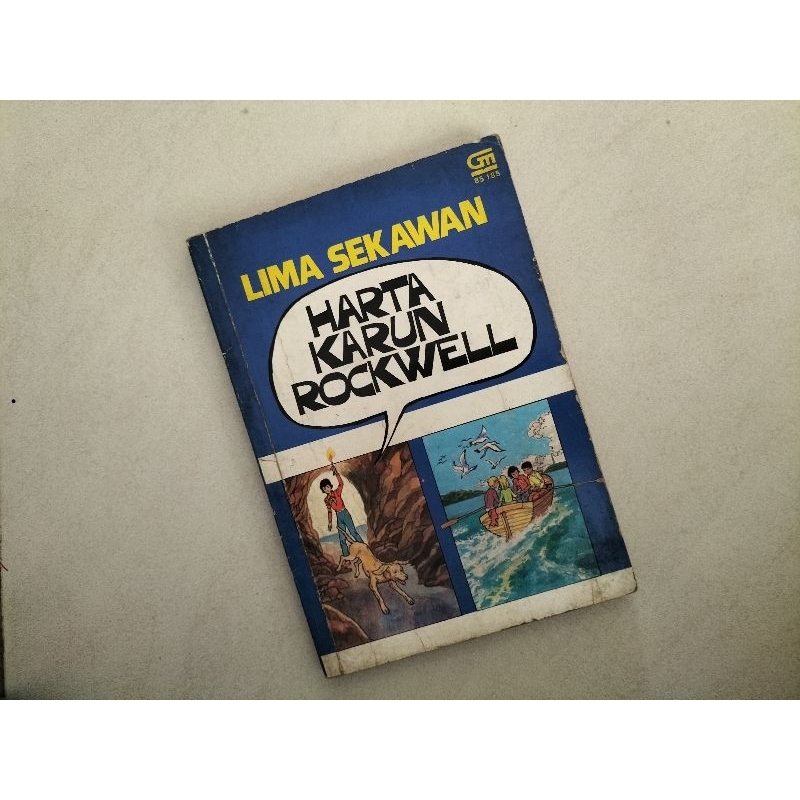 Novel Lima Sekawan Harta Karun Rockwell, karya Claude Voilier
