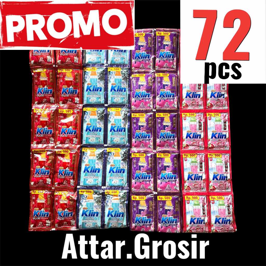 72pcs Soklin Liquid 500an Detergent Cair Murah