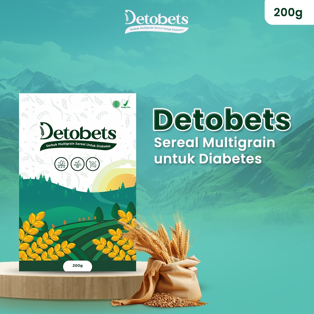 

DETOBETS Sereal Diabet Rendah Lemak Untuk Diabetes 200gram