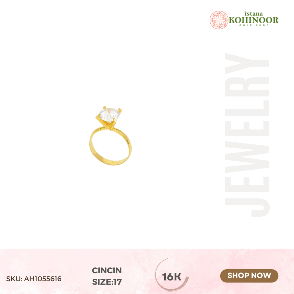 KOHINOOR CINCIN EMAS YELLOW GOLD RING 16K