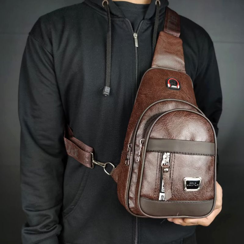 TAS SELEMPANG PUNDAK KULIT POLO AM STAR
