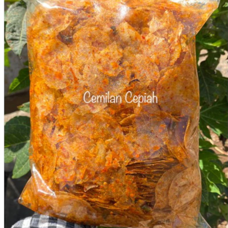 

Keripik Kaca/ Elod/ Kripca 1 kg Pedas Daun Jeruk