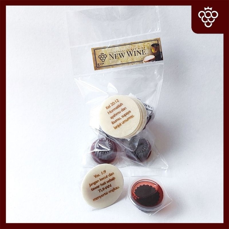 

Anggur Perjamuan Kudus + Hosti Ayat Besar - Isi 5