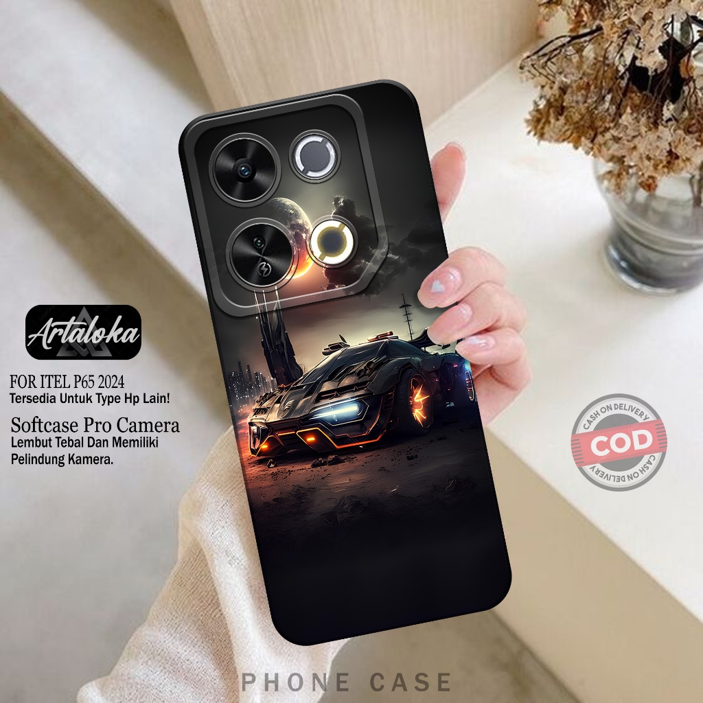 Softcase Hp ITEL P65 2024 Terbaru Fashion Case Mobil Case ITEL P65 2024 Silikon TPU Pro Camera Casin