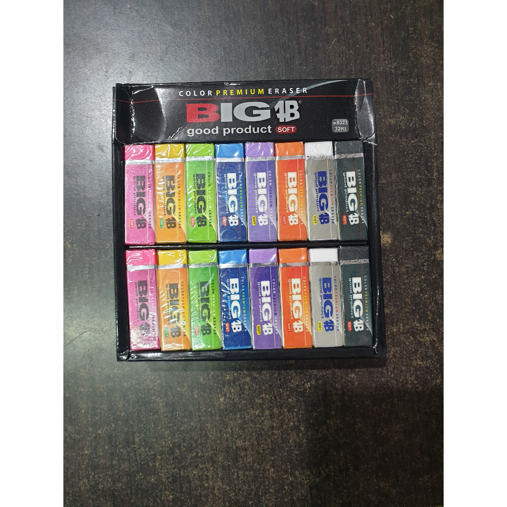 

Eraser , Penghapus, Setip BIG Warna BESAR no 9323 isi 32 pcs