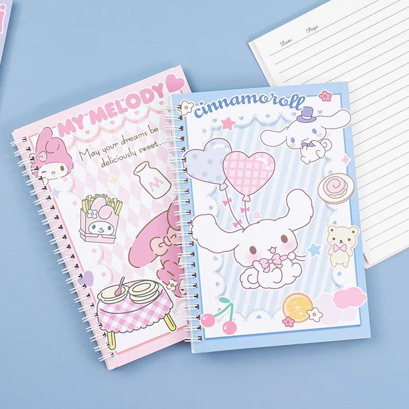 

Notebook Sanrio A5 Spiral / Buku Catatan Sanrio A5 / Buku Diary Aestetic Sanrio 60 lembar