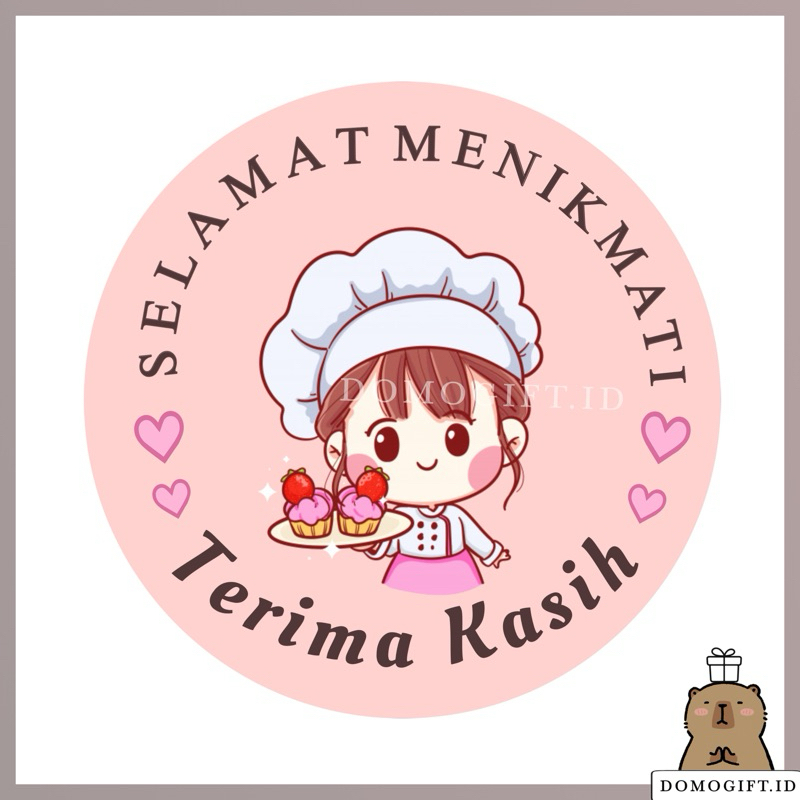 

Stiker Roll Selamat Menikmati Karakter Sticker Thank You 500 Pcs