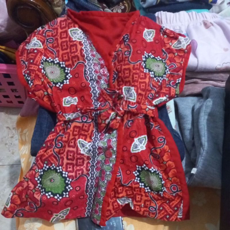 free bawahan atasan batik bayi perempuan 4bulan-1tahun