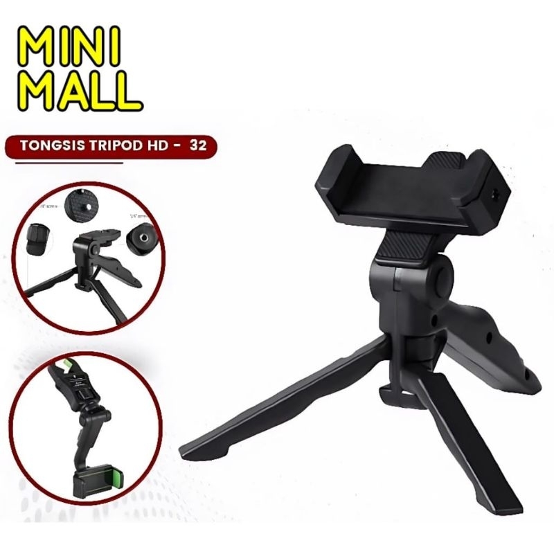 Tripod Hp Mini NB32 B111 Original Tripod Stand Handphone Tempat Stan Ponsel Kamera Phone Holder Hd 3