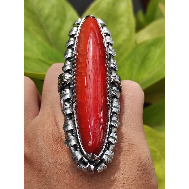 Batu Pandan Merah Rudal Ring Acung