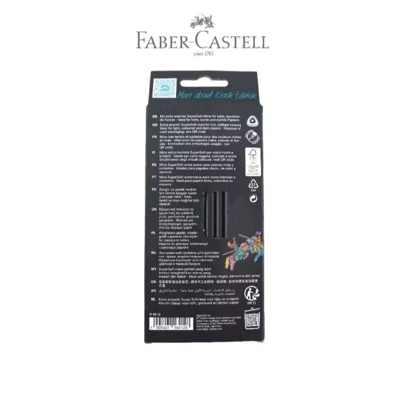 

PENSIL WARNA FABER CASTELL 12 WARNA BLACK EDITION
