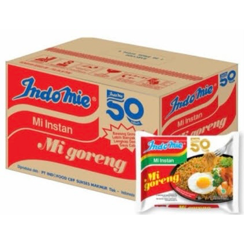 

Indomie Mi Instan Mi Goreng Original Ukuran 80 Gr 1 Dus isi 40 Pcs