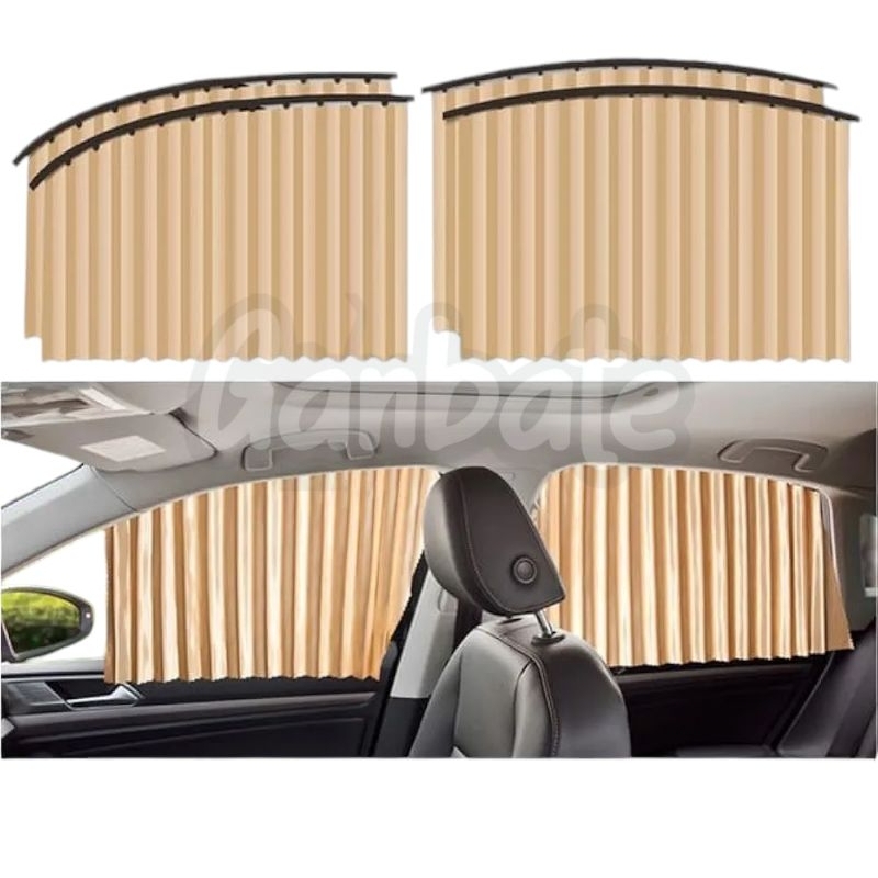4pcs Tirai Mobil Gorden Mobil Sigra Calya Magnet Sun shade