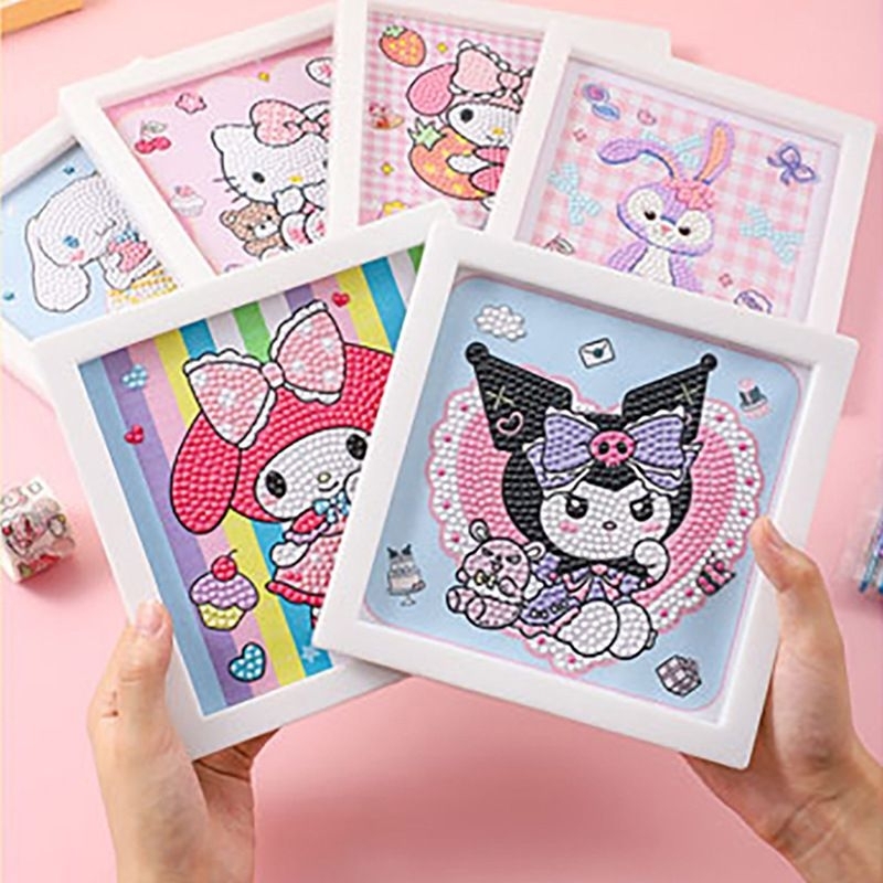 Diamond Painting KIT Sanrio / Bingkai Foto Sanrio DIY Diamond berlian bulat Sanrio