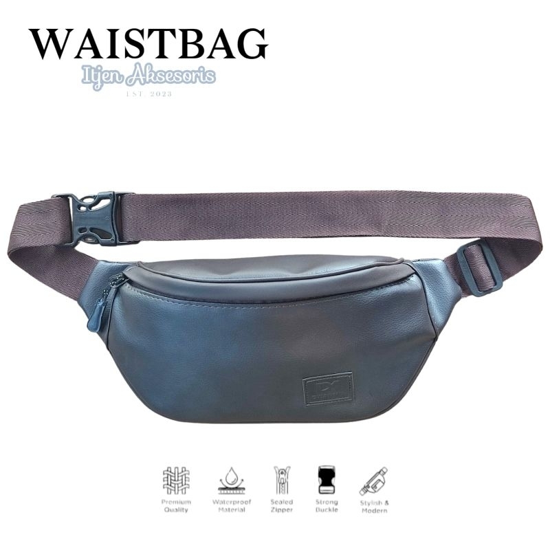 DM Dwanmis | Tas Selempang Pria Tas Pinggang Premium Kulit PU