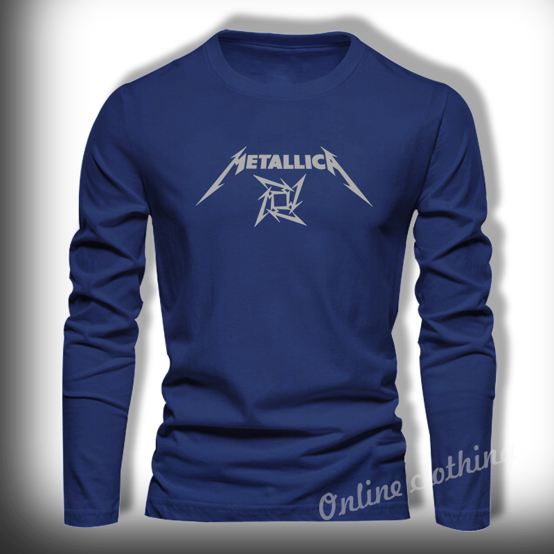 Baju Kaos Metalica Lengan Panjang Pria Dewasa - Baju Casual Daily Outfit