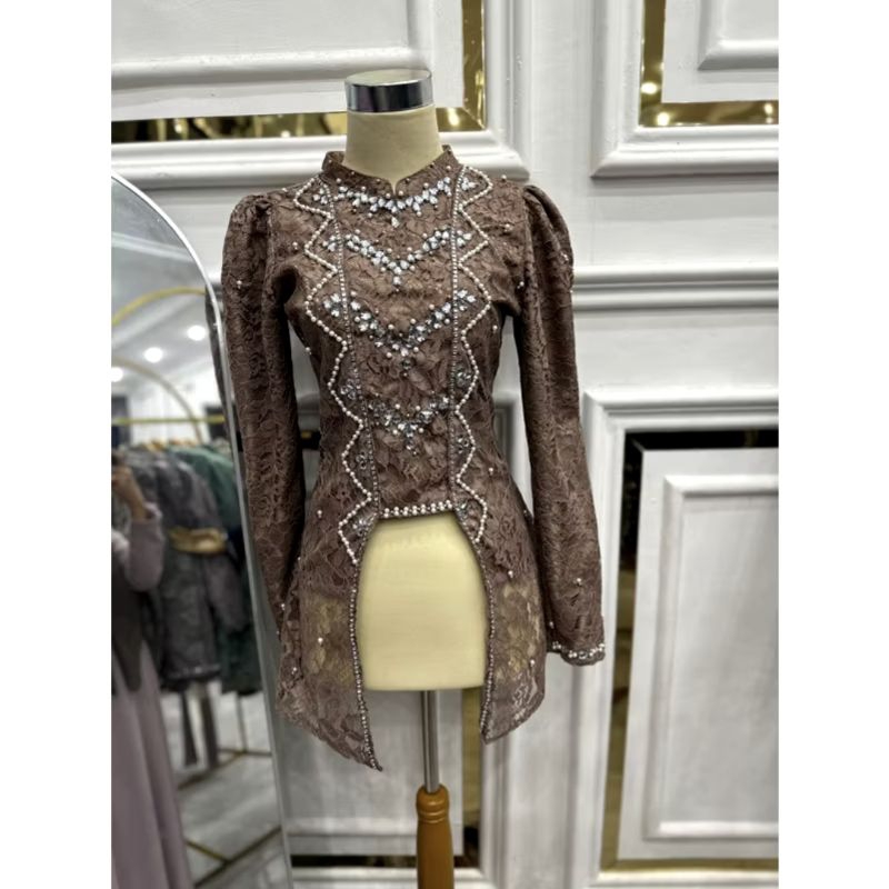 po kebaya set rok songket/kebaya komplit set rok/kebaya wisuda/kebaya brokat,po kebaya