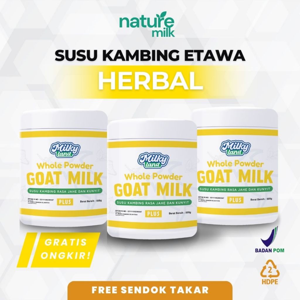 

Naturemilk Susu Kambing Etawa Herbal Jahe Asam Urat 500gr