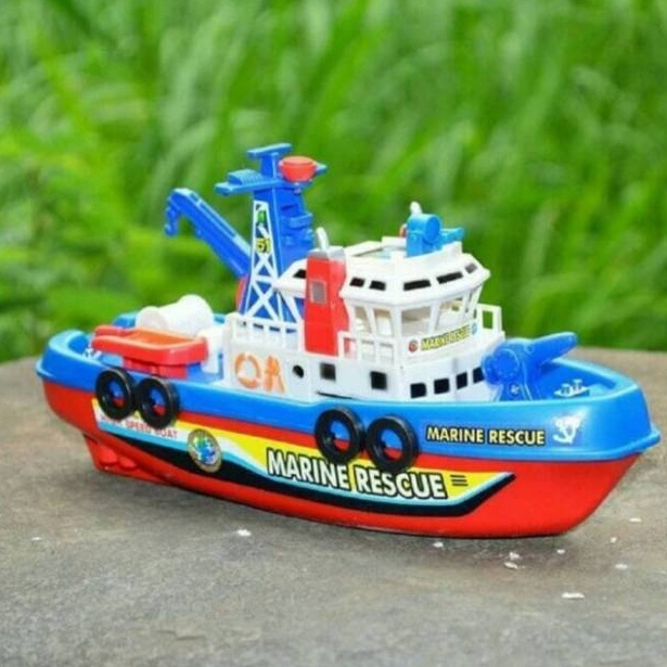 Update Terbaru Mainan Kapal anak Fire Boat Jet Resque Mainan Anak Perahu Jet Pemadam Kebakaran