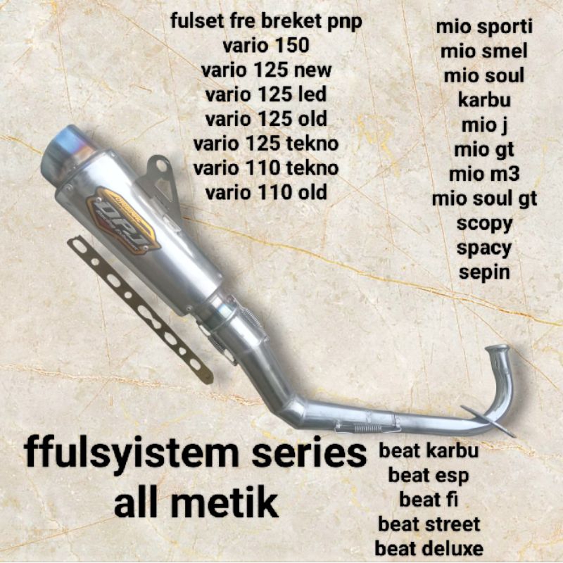 KNALPOT RACING DPJ ALL METIK.MIO BEAT VARIO.