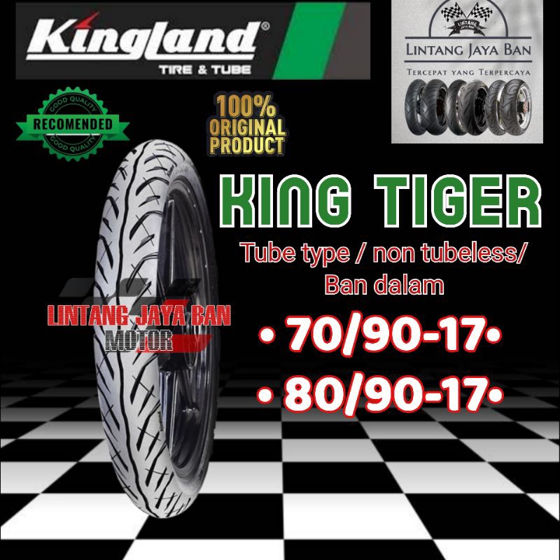 ban motor bebek ring 17 ban dalam kingland king tiger 70/90-17 80/90-17