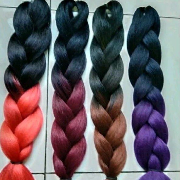 RAMBUT SAMBUNG KEPANG 2 WARNA 10 IKAT