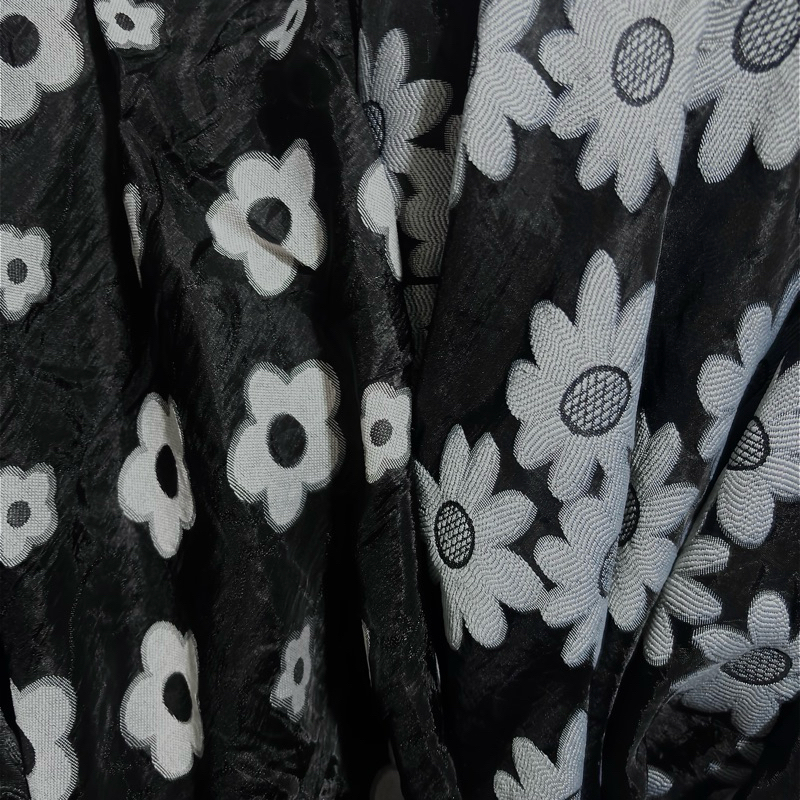 BAHAN KAIN/ORGANZA PRINTING/ORGANZA BORDIR/EMBOSS MOTIF BUNGA