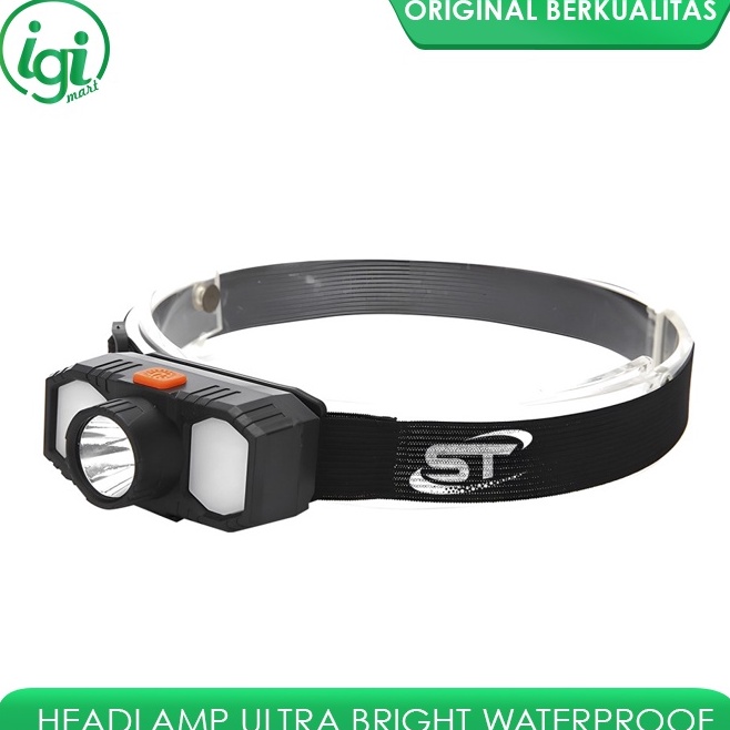 Free Packing  HEADLAMP FLASHLIGHT LED USB SENTER LAMPU KEPALA OUTDOOR WATERPROOF