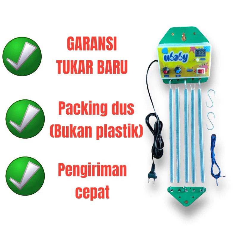 Ayunan listrik otomatis ubaby 5 per dan 7 per - ayunan listrik bayi - ayunan elektrik