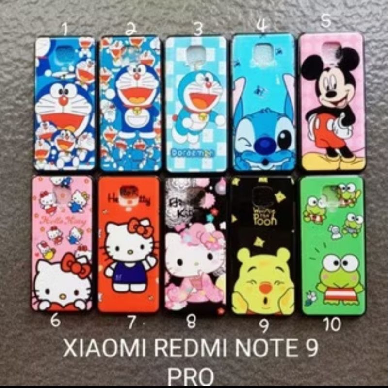 Case gambar Xiaomi Redmi Note 9 Pro motif cewek ( 2 motif ) soft softcase softshell silikon cover ca