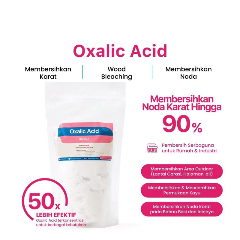 OXALIC ACID 500gr Bubuk serbaguna Pembersih kerak ASAM  OKSATA/OSASIR