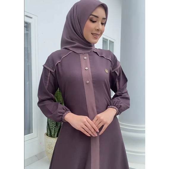 Gamis Matt Rosecrepe Chic dan Elegan by Ades Collection