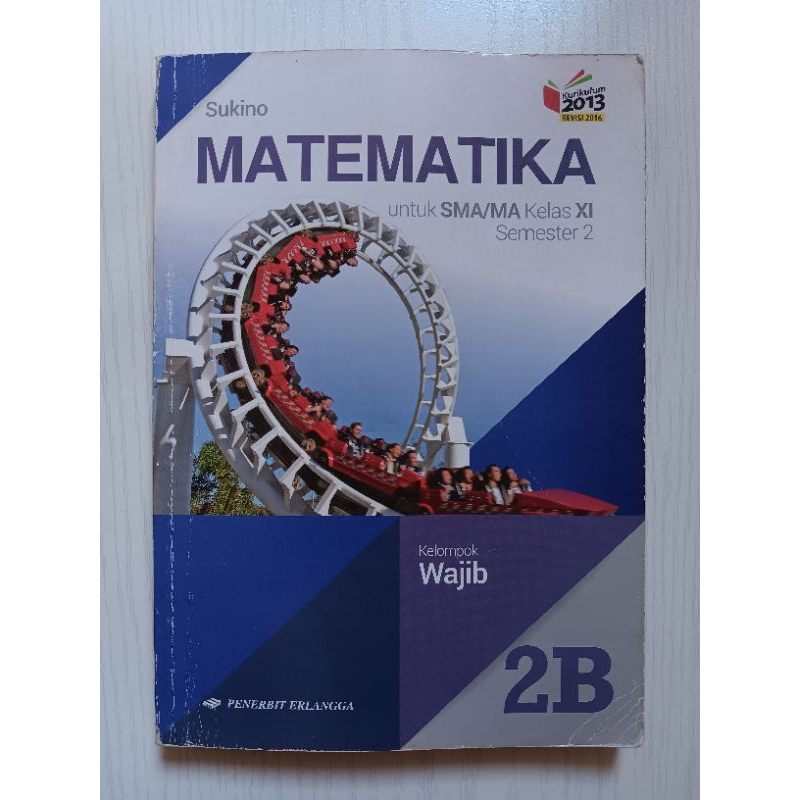 Buku Matematika SMA/MA Kelas 11 Semester 2 / 2B Kurikulum 2013 Esis