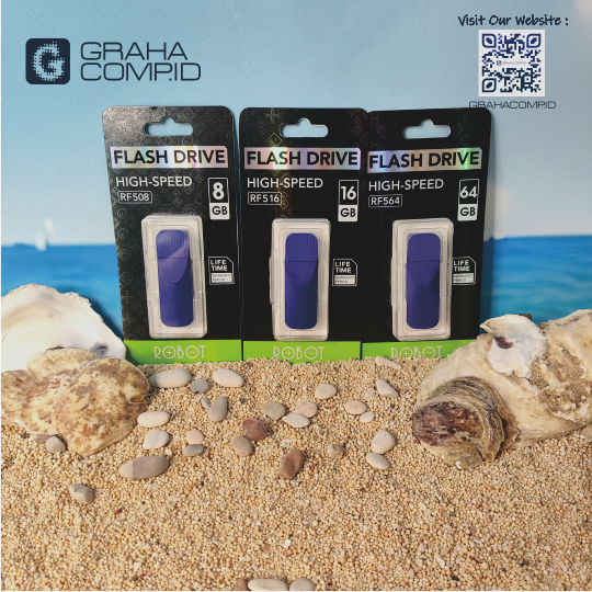 Flashdisk ROBOT RF508 8GB | RF516 16GB | RF504 64GB | Original