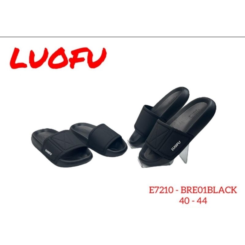 SANDAL_LUOFU_ORIGINAL_IMPORT_LAKI-LAKI_E7210_BRE01_BLACK