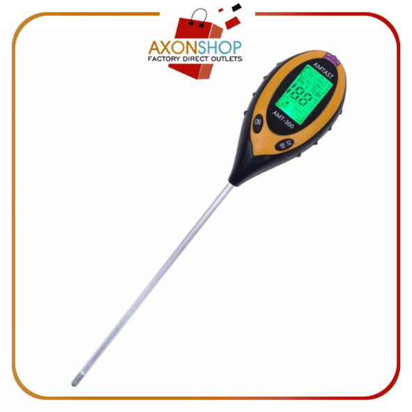AMT-300 Meter Alat Ukur pH Tanah Digital 4 in 1 Soil Survey Instrument