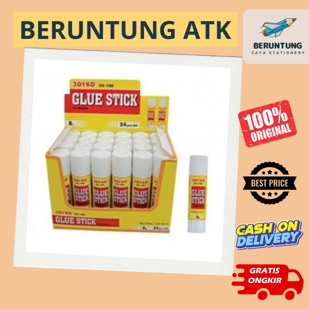 

Lem Stick/Gluestick Joyko Murah 8Gram Gs-100