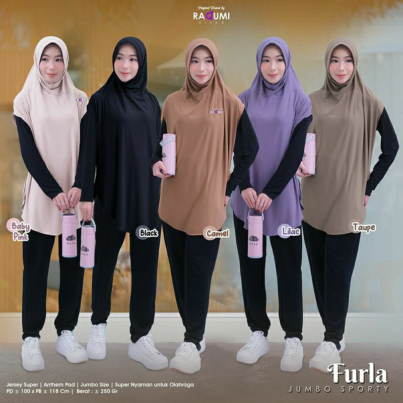 FURLA JUMBO HIJAB SPORTY ORI RAQUMI HIJAB