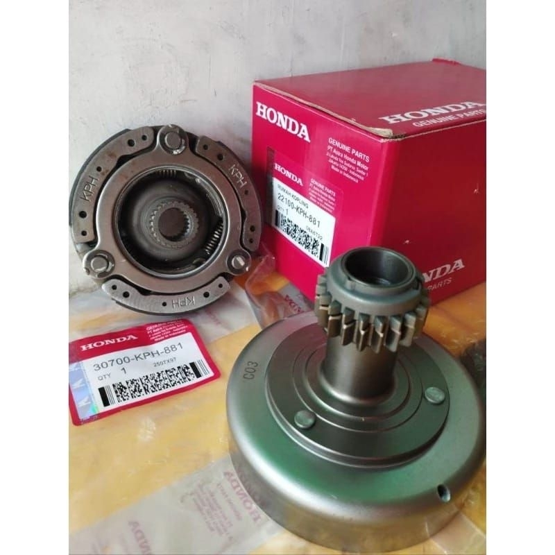 Lonceng KPH  + kampas Ganda Assy 22100-KPH-881 Honda Karisma Supra x 125 Kirana Original