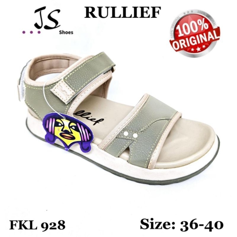 RULLIEF FKL 928 - SANDAL LET CASUAL WANITA DEWASA MERK RULLIEF ORIGINAL