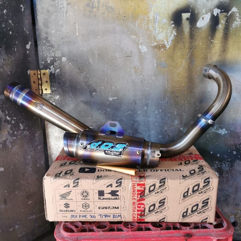 Knalpot Titanium Mx King DOS Muffler
