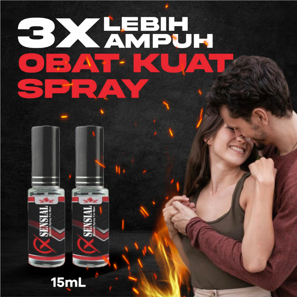 Xsenxiall X Strong Spray Obat Kuat Spray Pria Tahan Lama Semprot 15ml Delay Spray Herbal Original