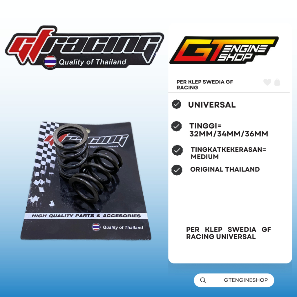 PER KLEP SWEDIA BEAT PER KLEP SWEDIA MIO PER KLEP SWEDIA VARIO ORIGINAL GF RACING THAILAND